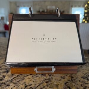 Pottery Barn Roland Wood Photo Holder